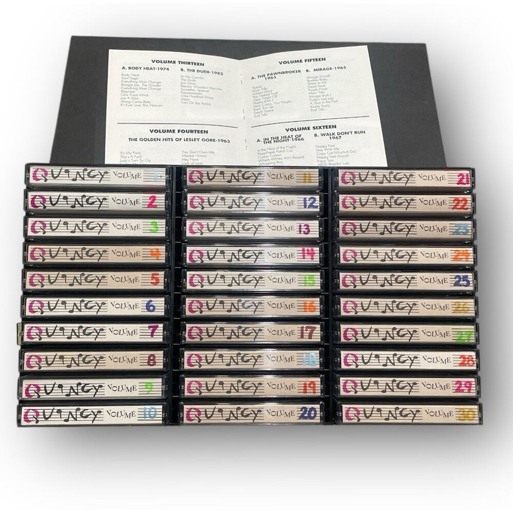 QUINCY JONES 30 X Cassette Album Box set Collected Works MJ Dizzy‎ Tape RARE New